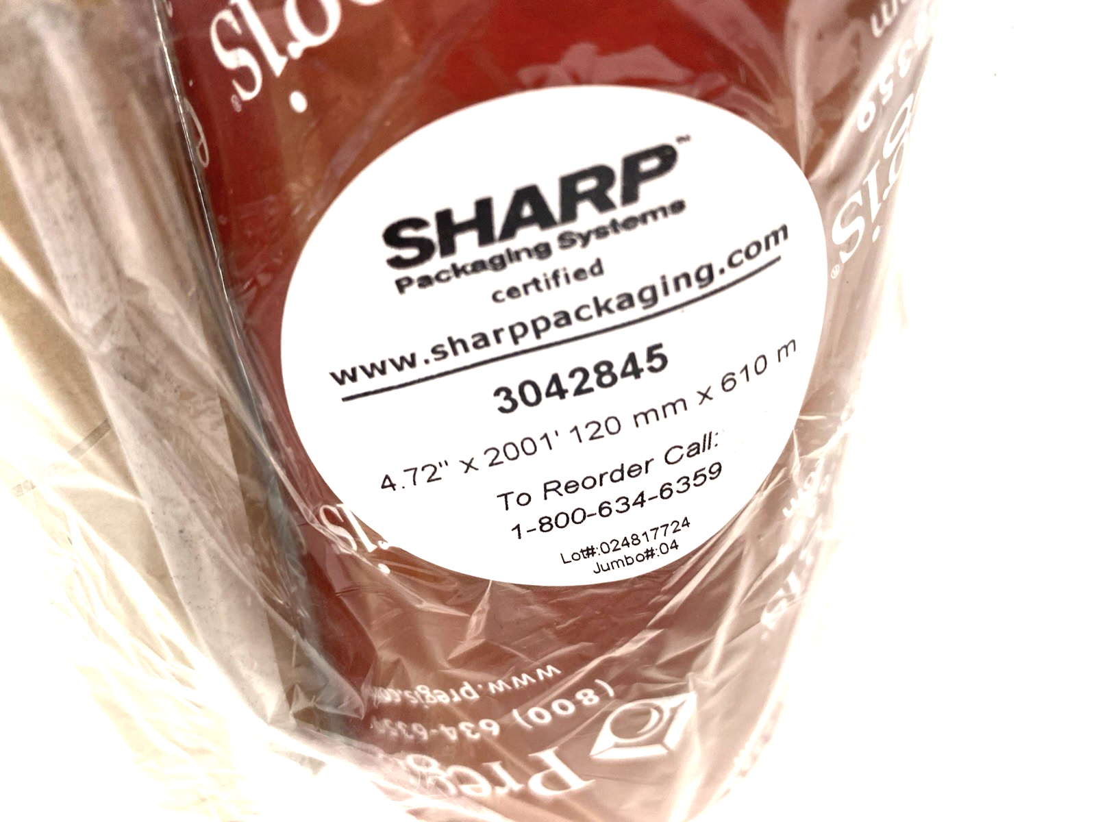 Sharp Packaging 3042845 Thermal Transfer Ribbon Black 4.72" x 2001' /Roll - Maverick Industrial Sales