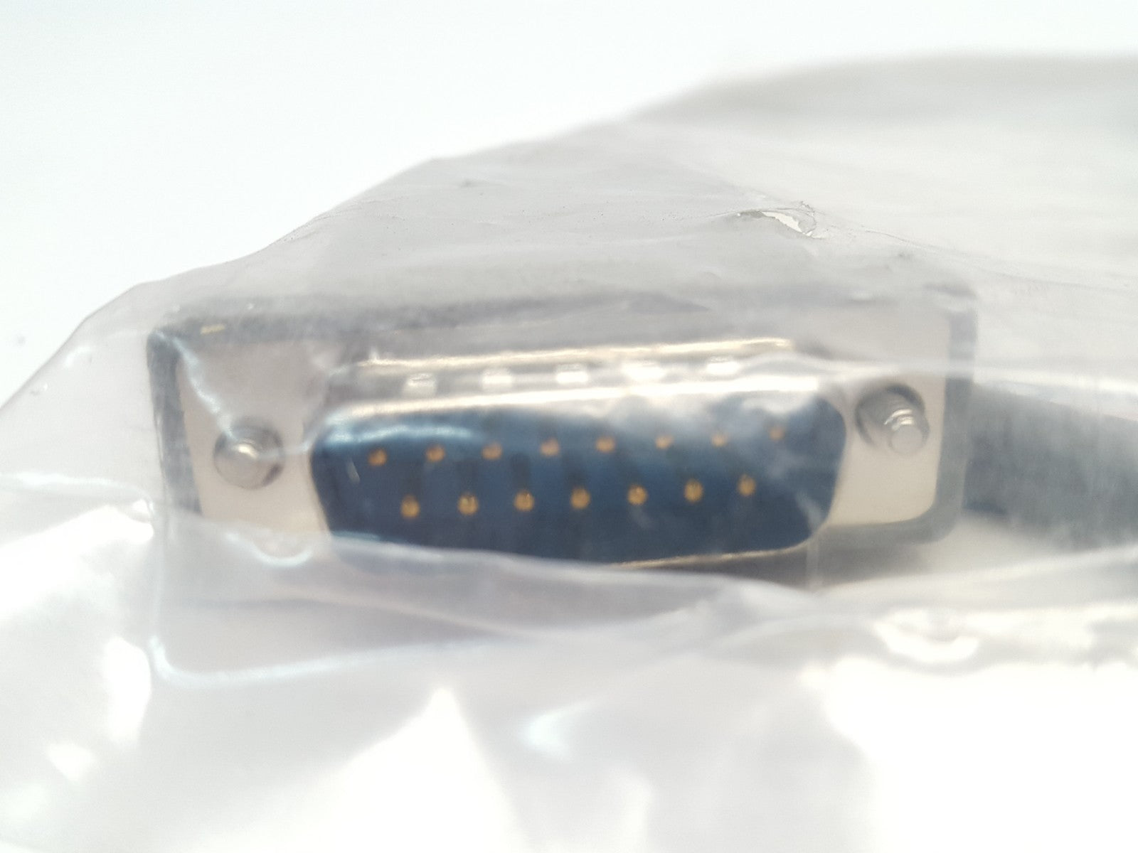L-COM CSM15MF-2.5 Deluxe Molded D-Sub Male/Female Cable 2.5' Grey - Maverick Industrial Sales