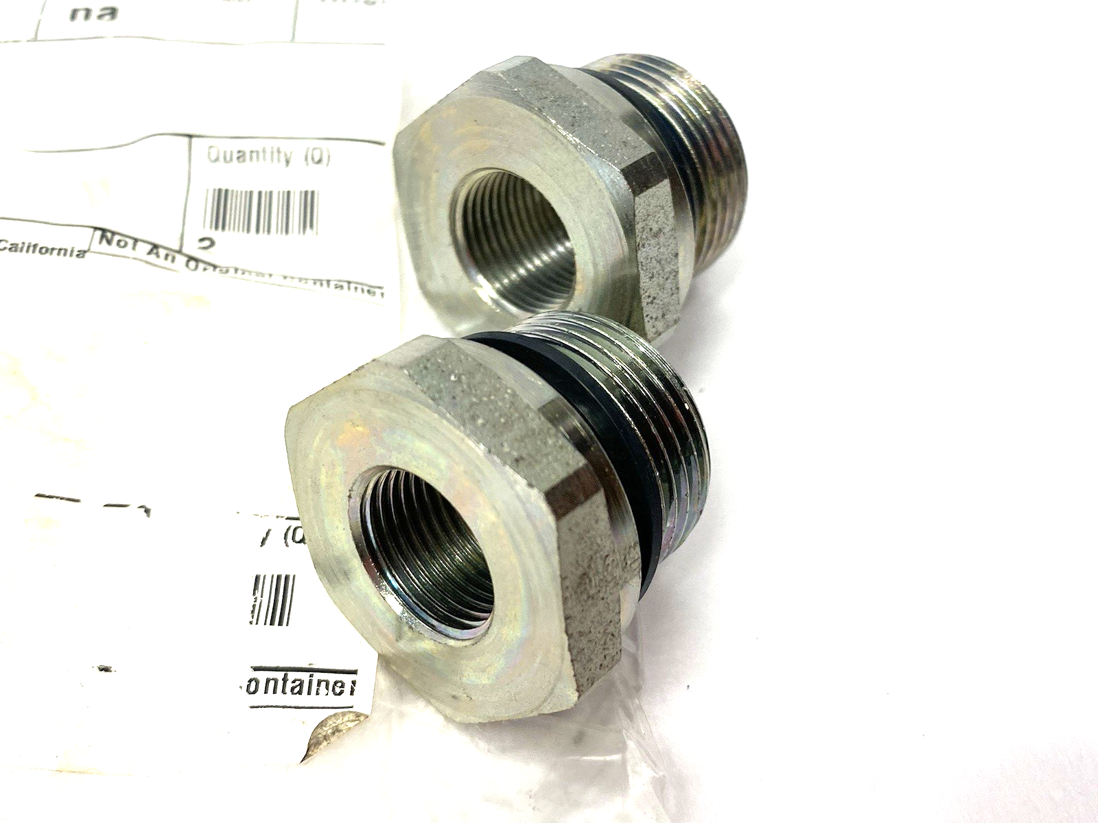 RI3/4EDX3/8CF | Parker Ermeto DIN Reducer Plug BSPP Steel LOT OF 2 - New – Open box - Maverick Industrial Sales