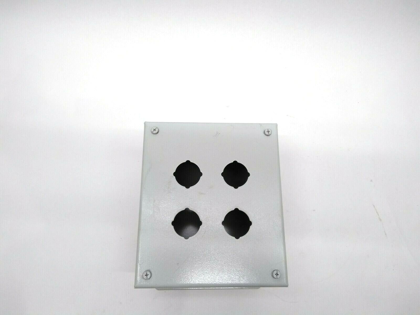 Saginaw Enclosure SCE-4SPBX 4 Hole Enclosure 2X2 7.25" X 6.25" X 4.75" - Maverick Industrial Sales