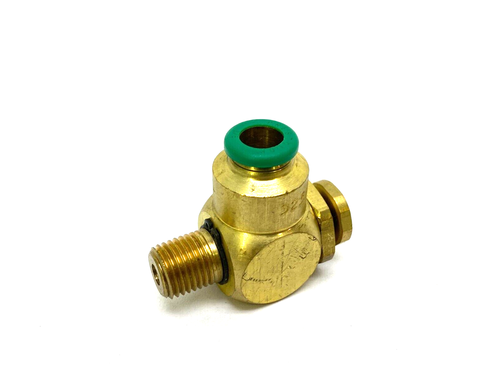 Parker 3251-2538 Brass Flow Control Valve 3/8" Tube OD 1/4" NPT Thread 32512538 - Maverick Industrial Sales