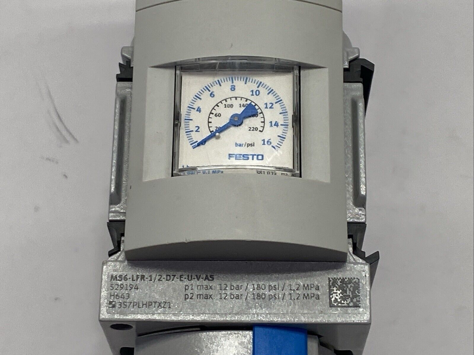 Festo MS6-LFR-1/2-D7-E-U-V-AS Pneumatic Filter Regulator 529194 - Maverick Industrial Sales