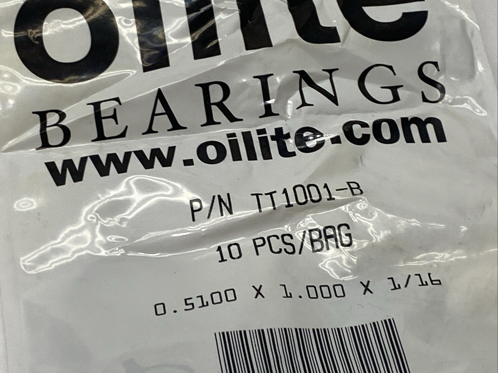 Oilite TT1001-B Thrust Washer 1/2" Bore 1" OD PKG OF 10 - Maverick Industrial Sales