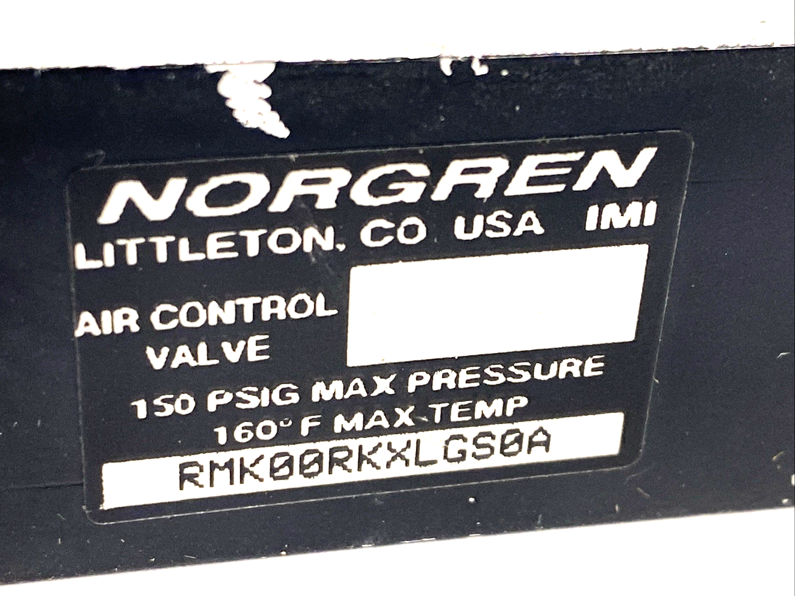 RMK00RKXLGS0A | Norgren Air Control Valve, MISSING REGULATOR KNOB - Used - Maverick Industrial Sales
