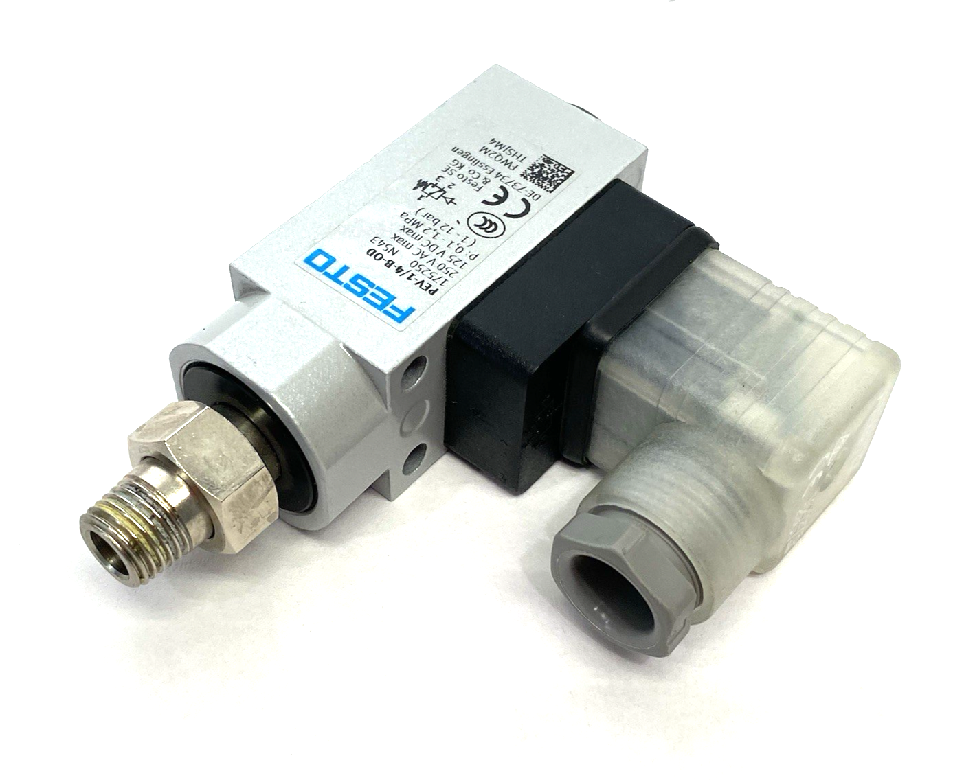 | Festo PEV-1/4-B-OD Pressure Switch, Relative Pressure, EN 60947-5-1, 175250 - Used - Maverick Industrial Sales
