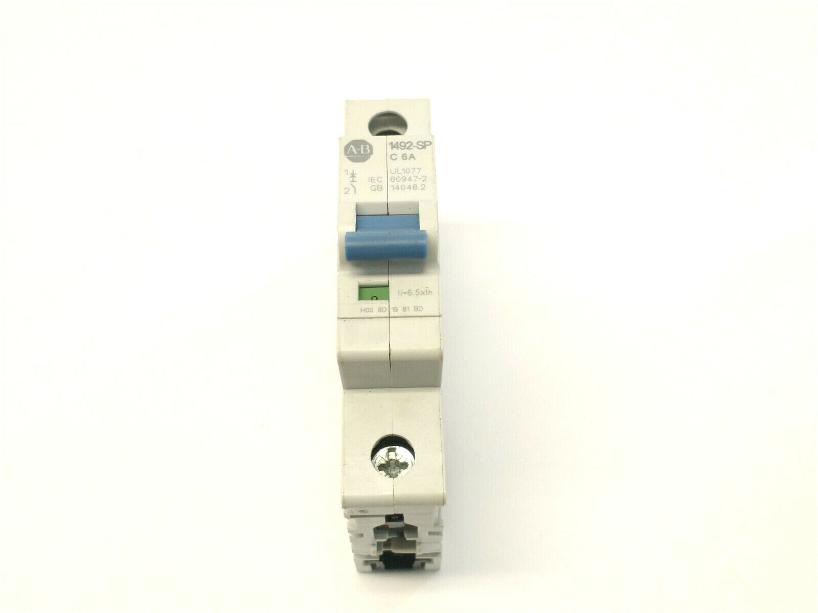Allen Bradley 1492-SPM1C060 Ser. D Miniature 6A Circuit Breaker 277VAC 48VDC - Maverick Industrial Sales