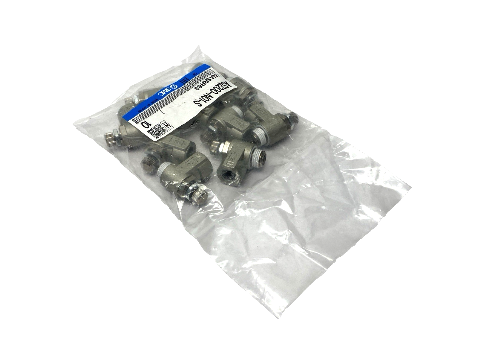 AS2200-N01-S | SMC Pneumatic Speed Control Valve 1/8" NPT PACKAGE OF 10 - New - Maverick Industrial Sales