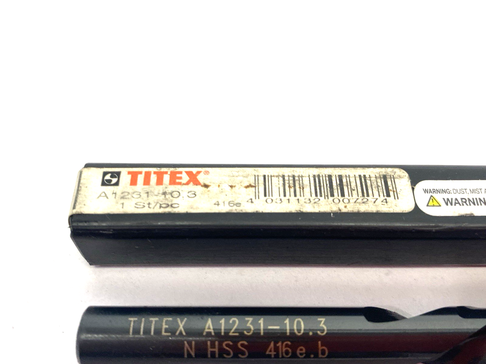 A1231-10.3 | Titex High-Speed Steel Jobber Drill, 10.3mm Diameter, Left Hand - New – Open box - Maverick Industrial Sales