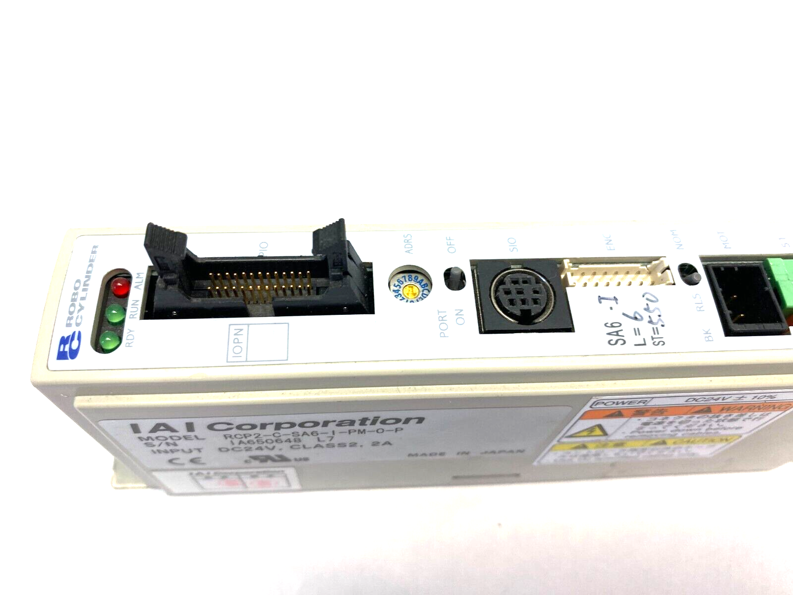 IAI Corp RCP2-C-SA6-I-PM-0-P Robo-Cylinder Linear Actuator Controller 24VDC - Maverick Industrial Sales