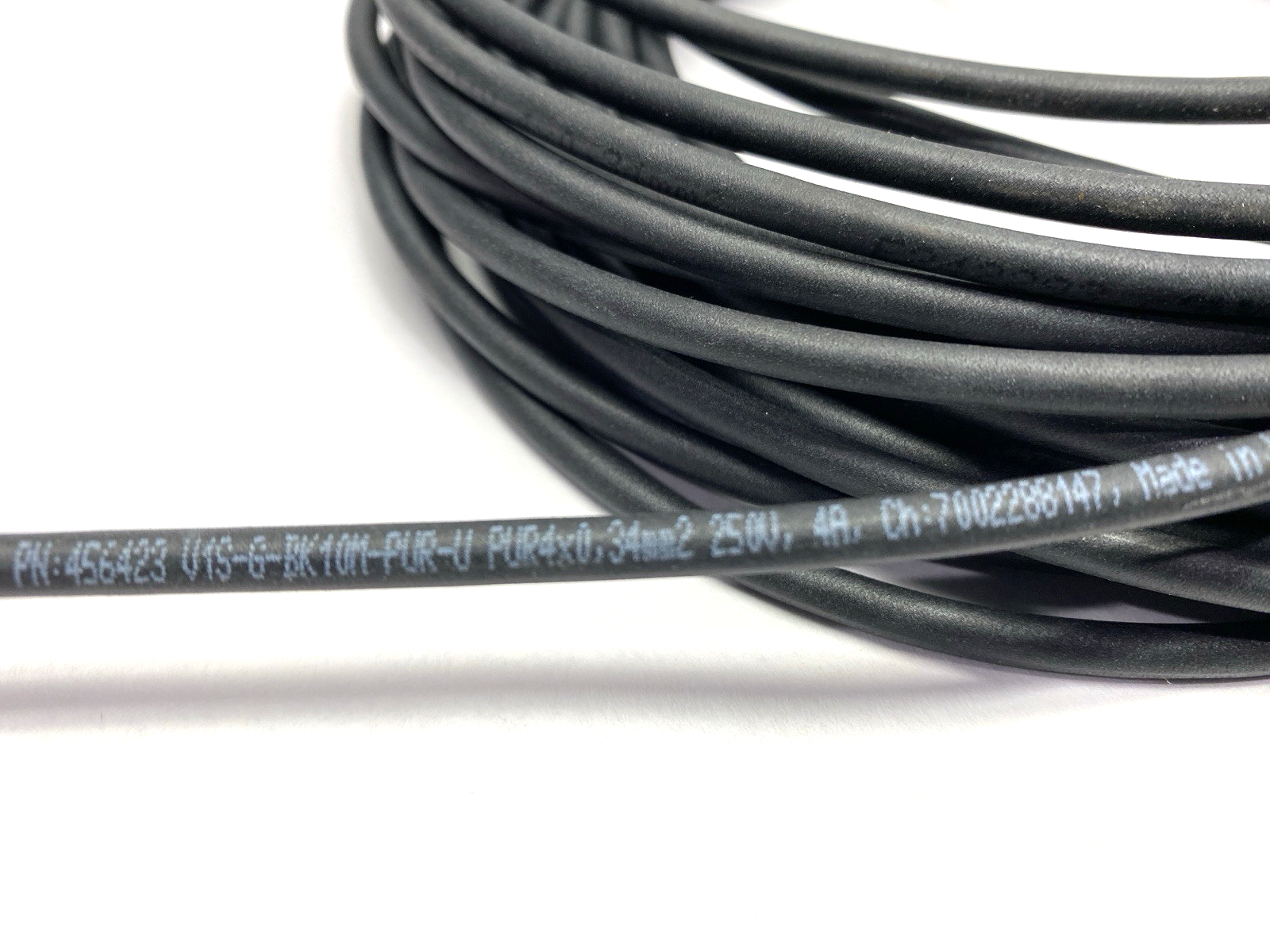 Pepperl+Fuchs 456423 Single-Ended M12 Male Cordset V1S-G-BK10M-PUR-U - Maverick Industrial Sales
