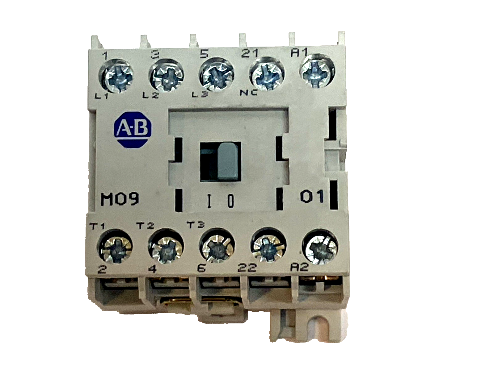 Allen Bradley 100-M09NZJ31 Mini Contactor 3-Pole 9A 24V DC Coil 1 NC SER.A - Maverick Industrial Sales