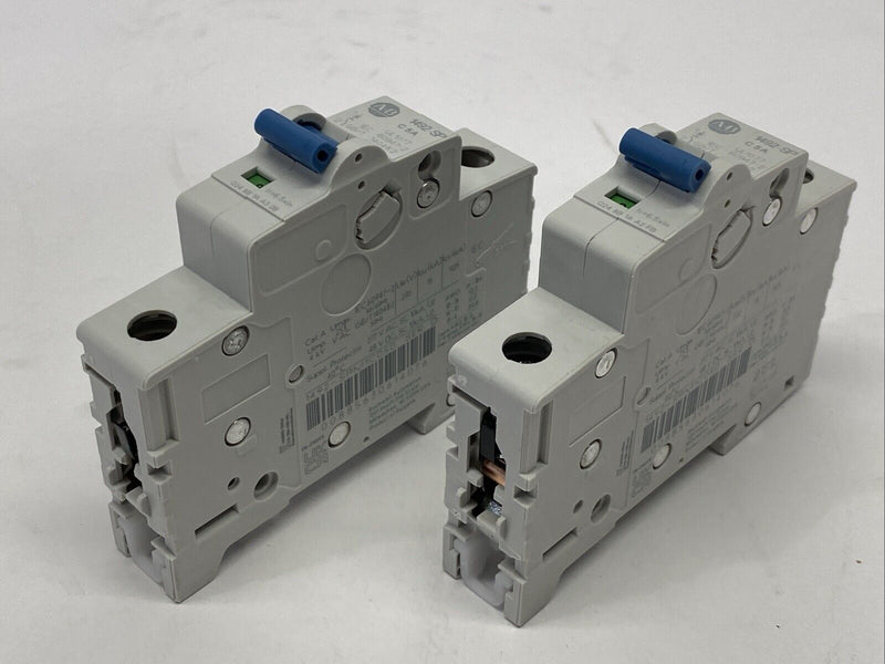 Allen Bradley 1492-SPM1C050 Ser D MCB Supplementary Protector 1-Pole 5A LOT OF 2 - Maverick Industrial Sales