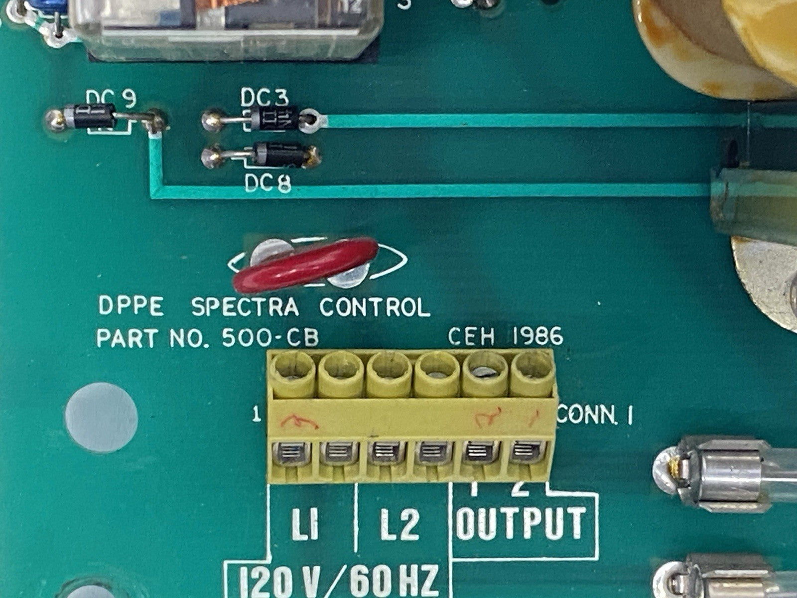 Spectra Control 500-CB Power Supply Chassis DPPE CEH 1986 - Maverick Industrial Sales
