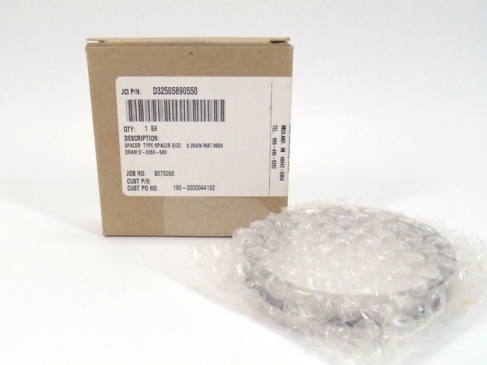 John Crane D32505890550 Mechanical Seal Spacer 3.250" - Maverick Industrial Sales
