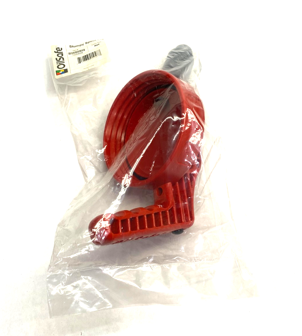 100508 | Oilsafe Stumpy Wide Spout Lid, Red - New - Maverick Industrial Sales