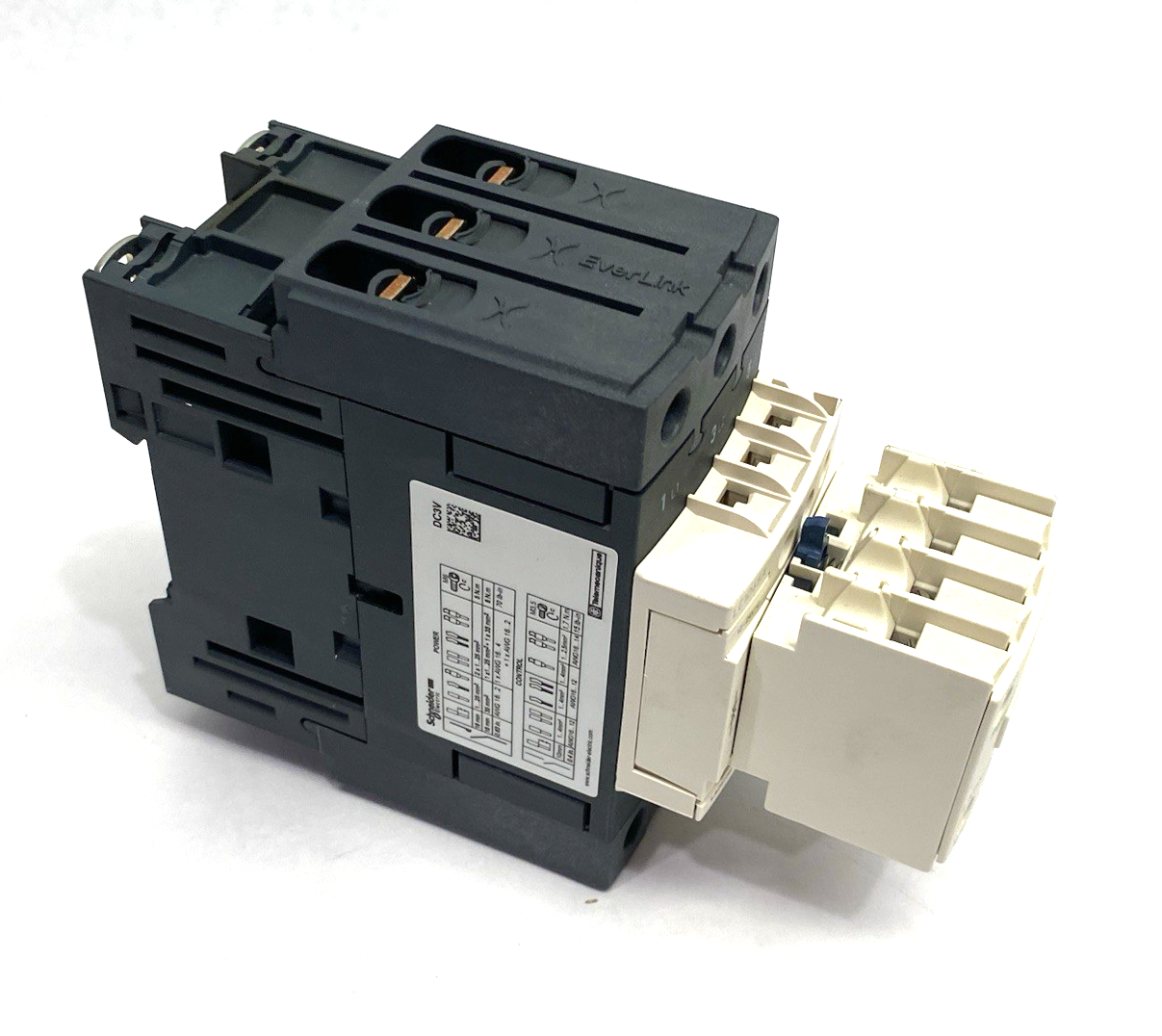 LC1D65A | Schneider Electric TeSys Contactor 65A 3-Pole w/ LADN22 Aux. Contact - Used - Maverick Industrial Sales