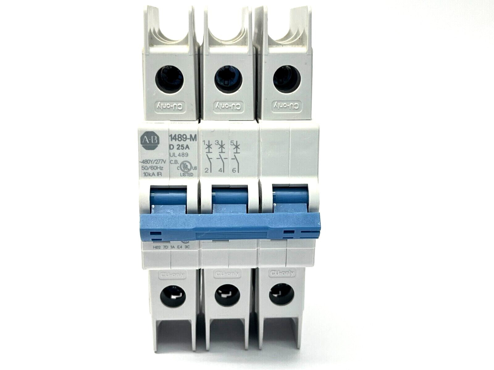 1489-M3D250 | Allen Bradley Ser. D Circuit Breaker 25A 3-Pole D-Curve - Used - Maverick Industrial Sales