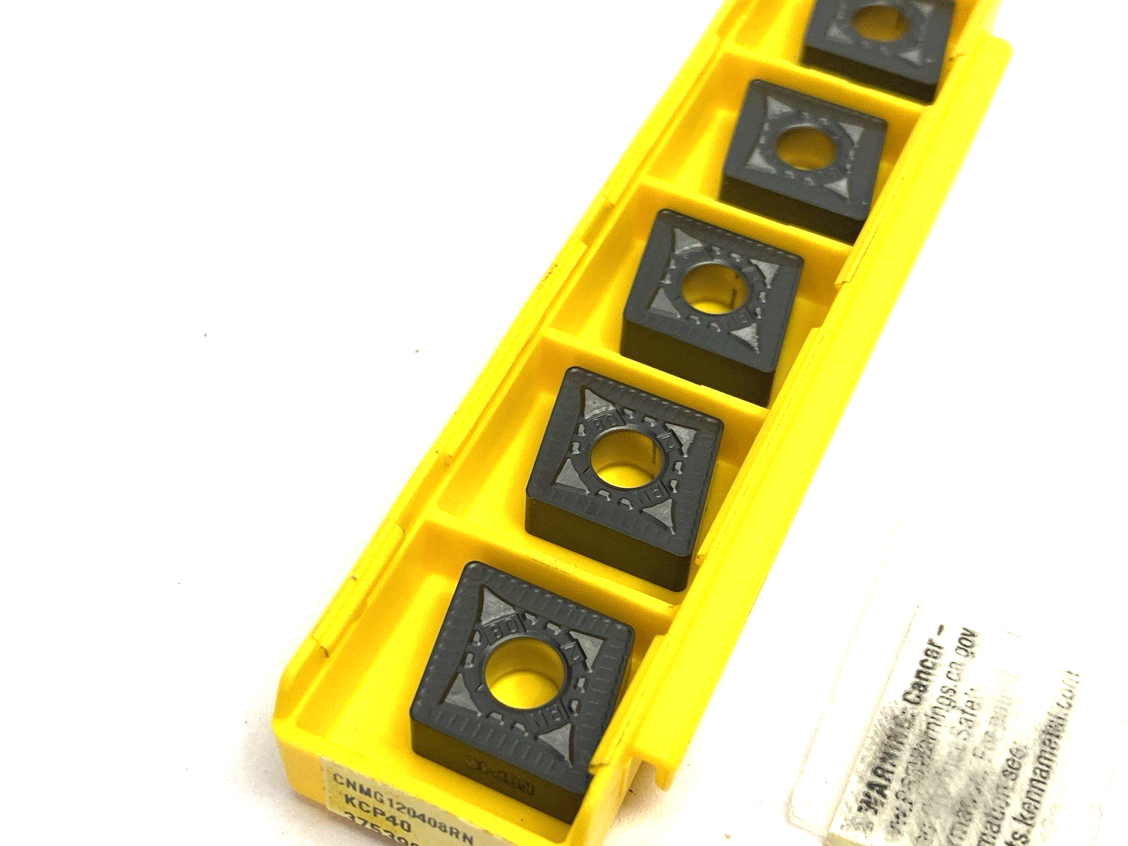 3753981 | Kennametal Kenloc™ CNMG Insert Negative RN Geom. CNMG120408RN PKG OF 5 - New – Open box - Maverick Industrial Sales