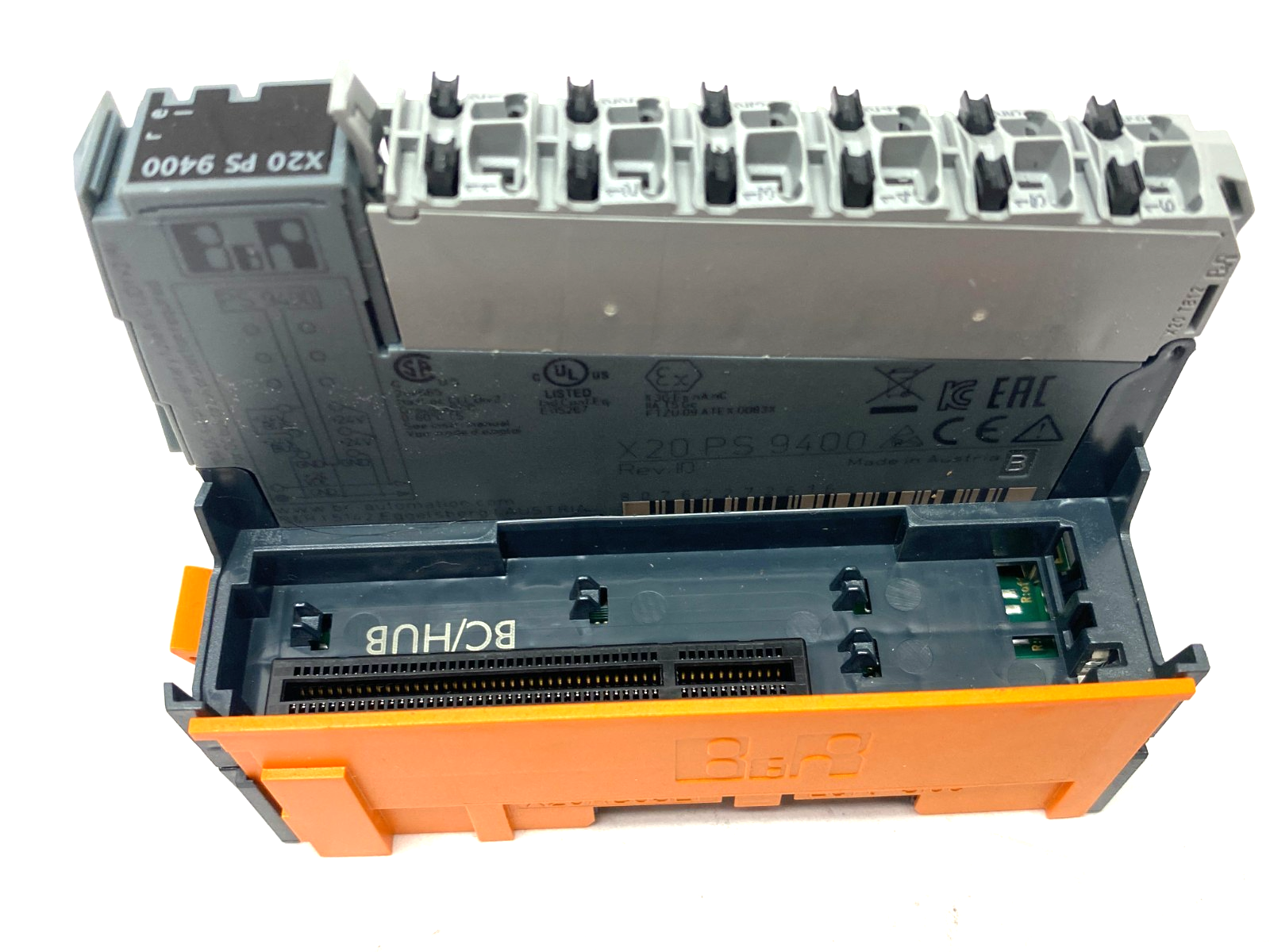 X20PS9400 | B&R Bus Supply Module, Internal I/O w/ X20BB80 Bus Base Module - New – Open box - Maverick Industrial Sales