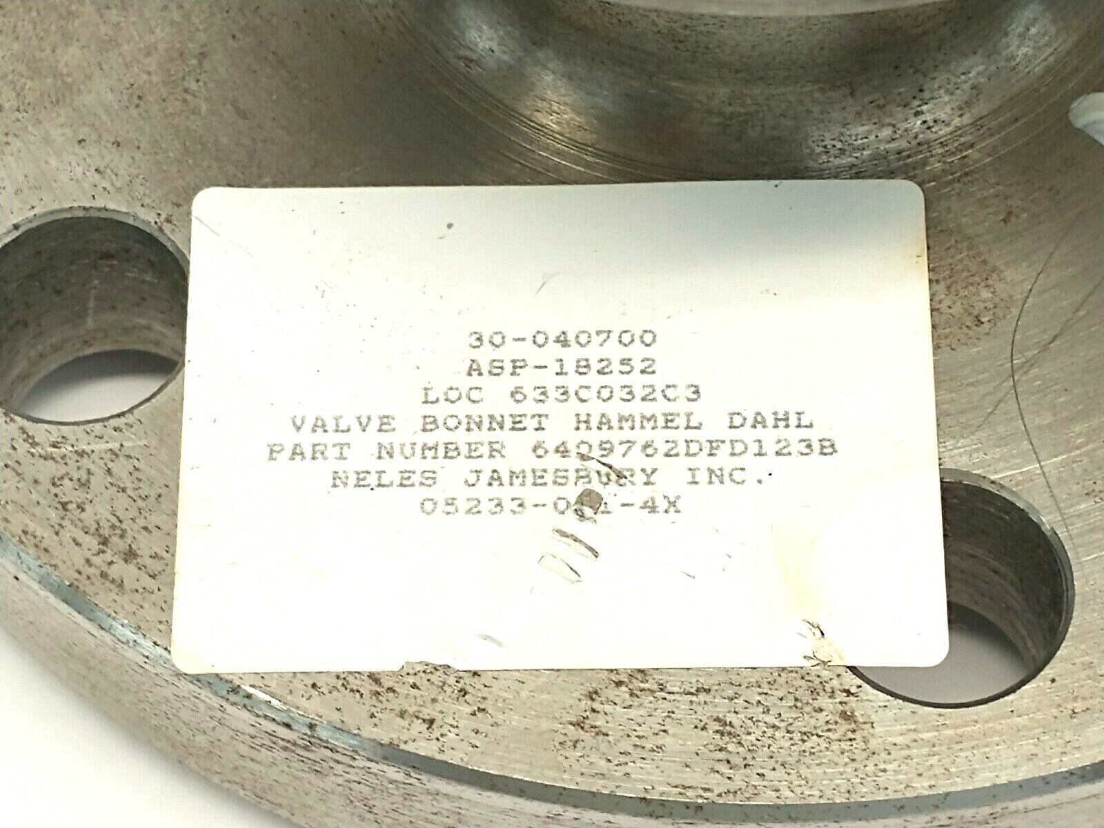 Hammel Dahl 6409762DFD123B Valve Bonnet - Maverick Industrial Sales