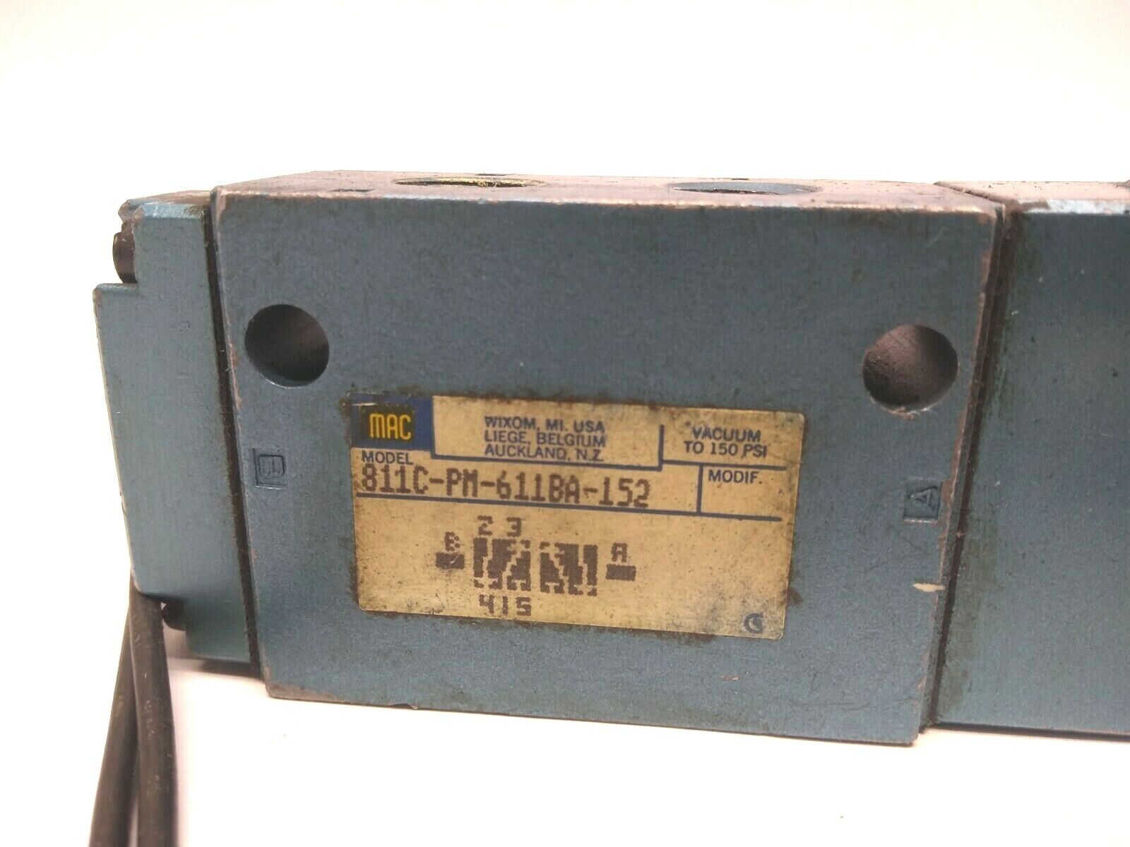 MAC Valves 811C-PM-611BA-152 Pneumatic Solenoid Valve w/ PME-611BAAA Coil - Maverick Industrial Sales