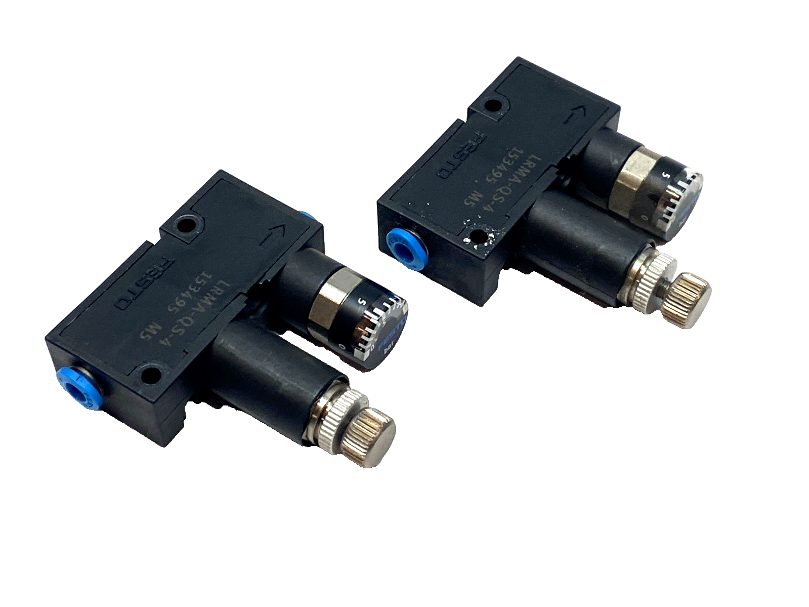 Festo LRMA-QS-4 Mini Pressure Regulator 1-8 Bar Gauge 153495 LOT OF 2 - Maverick Industrial Sales