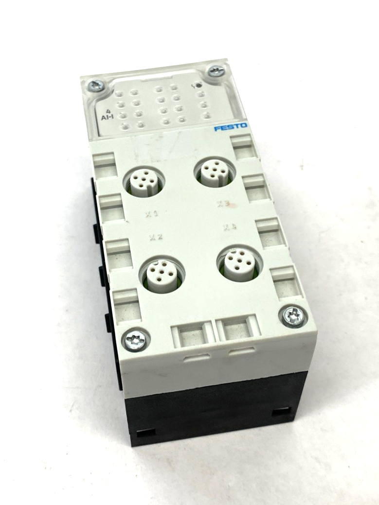 Festo CPX-AB-4-M12X2-5POL Manifold Block 195704 w/ CPX-GE-EV Interlink Block - Maverick Industrial Sales