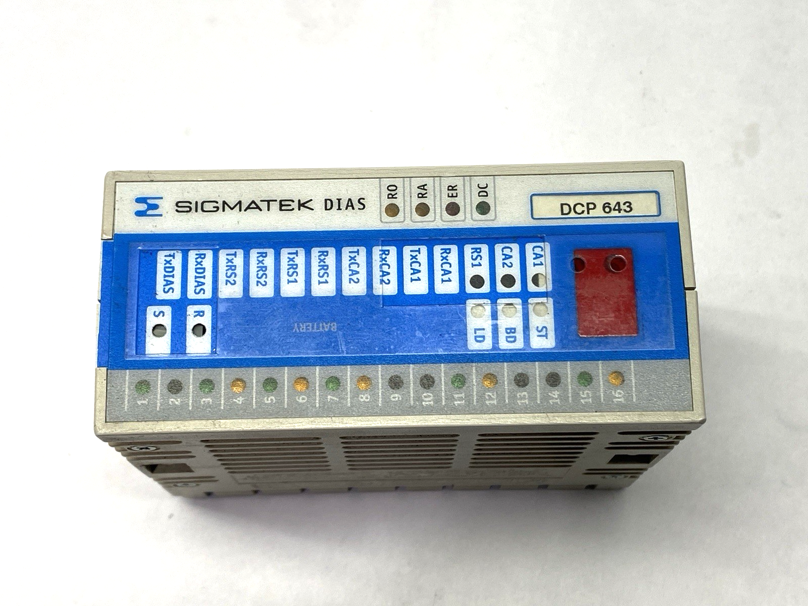 05-004-643 | Sigmatek DIAS CPU Processor Module DCP 643 BROKEN PLASTIC - For parts or not working - Maverick Industrial Sales