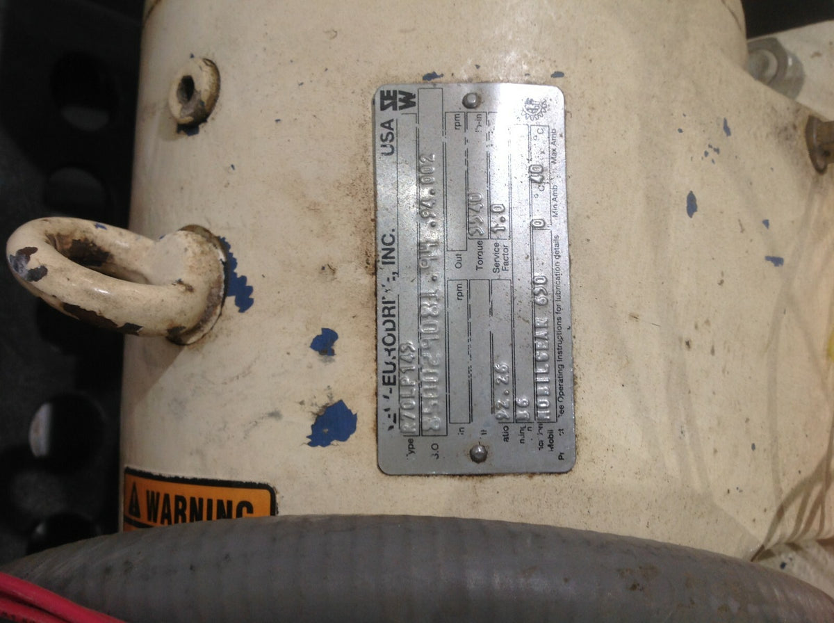 CV500U SS SS AR | Nu-Con SS AR Rotary Valve w/ SEW R70 Gear Reducer & Reliance Motor - Used - Maverick Industrial Sales