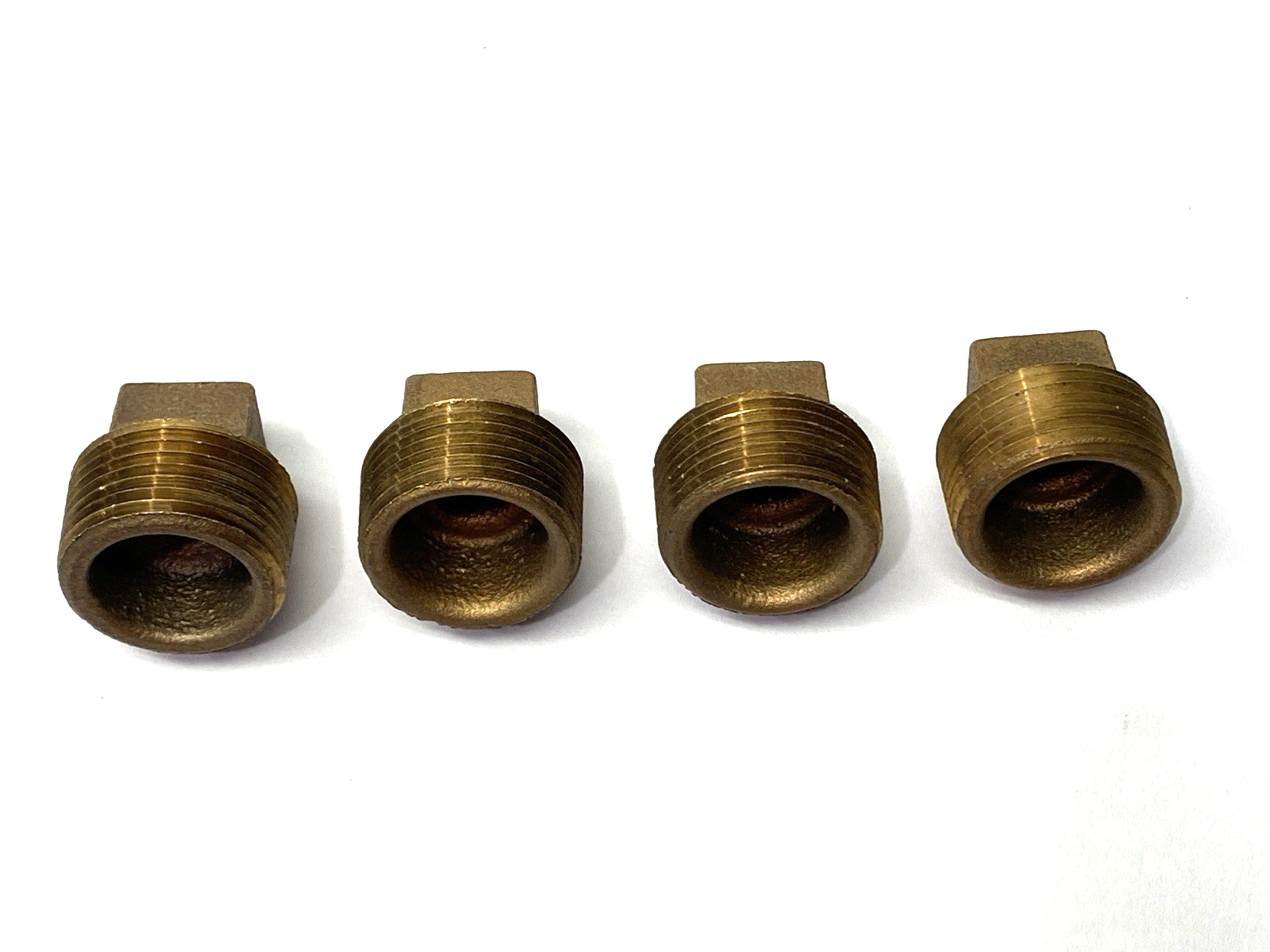 N/A | Siam Fittings SA Brass Pipe Plug 1" Male Thread Square Head LOT OF 4 - New – Open box - Maverick Industrial Sales