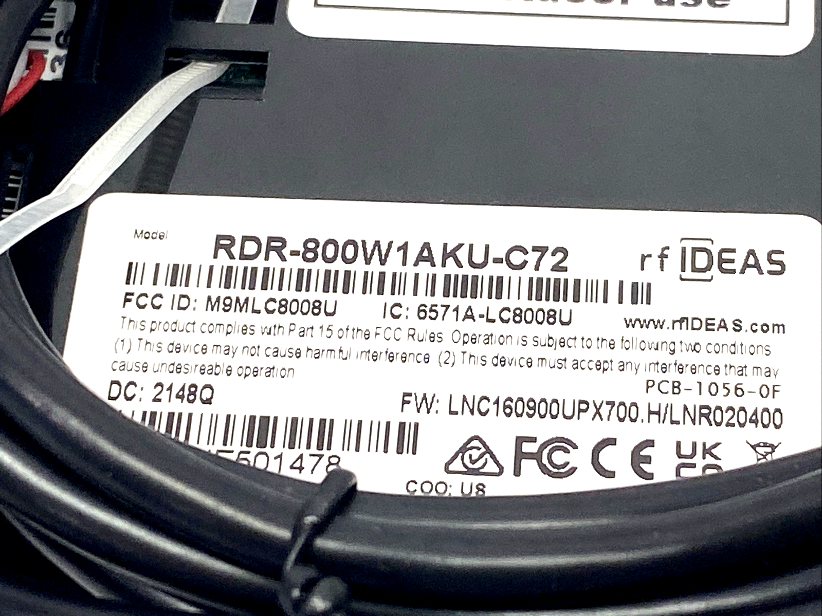 RF Ideas RDR-800W1AKU-C72 Wave ID Plus Surface Mount Reader - New – Open box - Maverick Industrial Sales