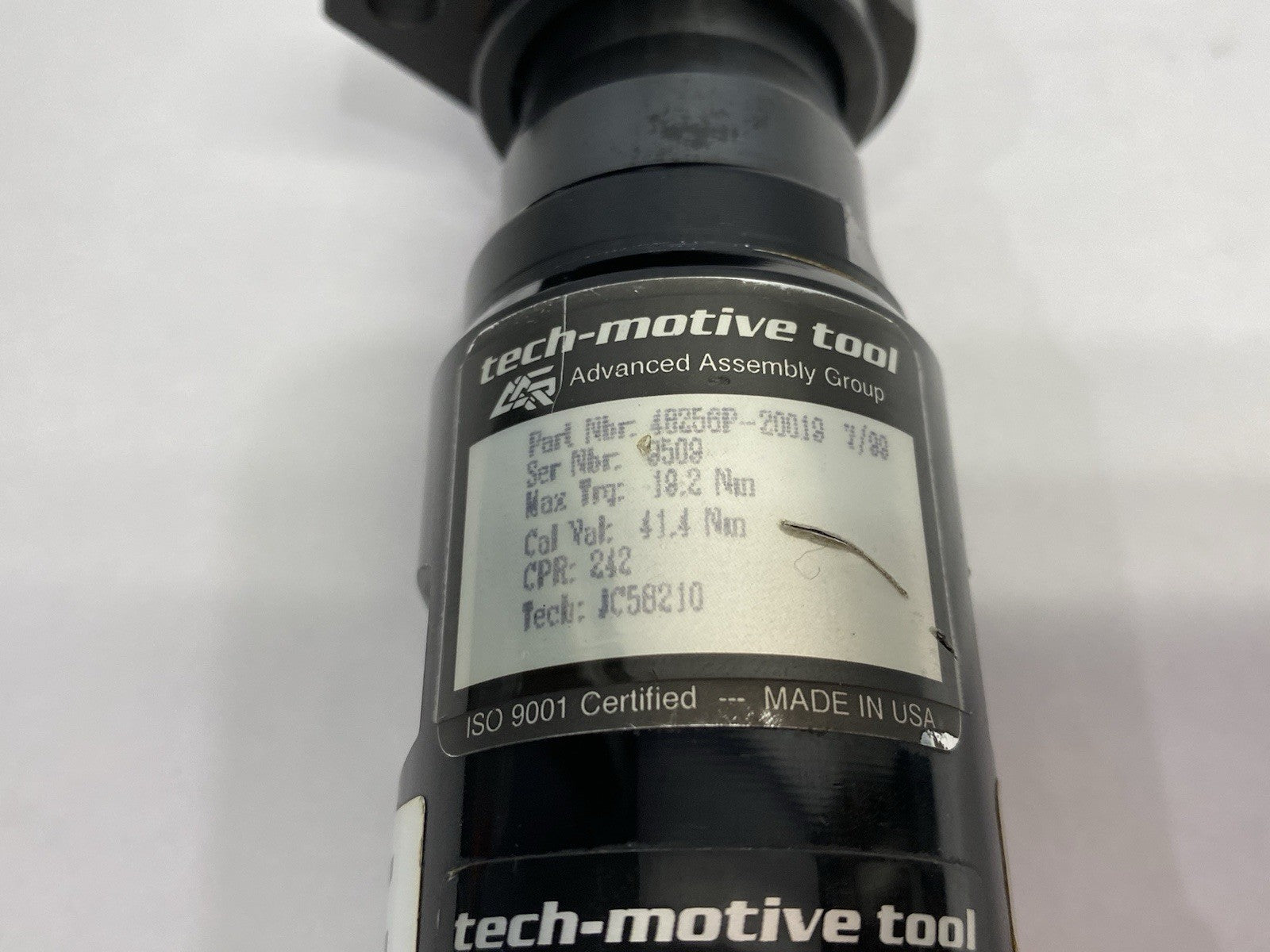 Tech-Motive Tool 485600-2036 Electronic Nutrunner Wrench 3/8" Drive 48256P-20019 - Maverick Industrial Sales