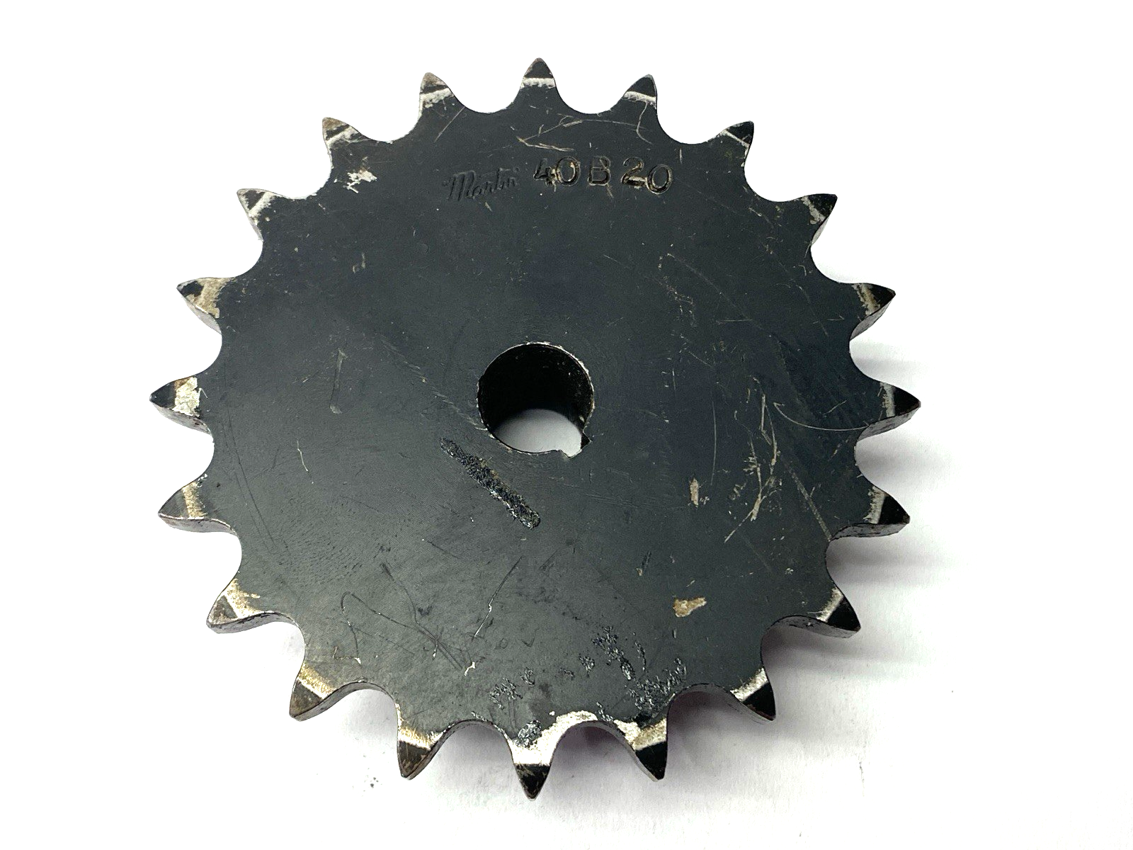 40B20 | Martin Solid B Sprocket 20 Teeth 1/2" Pitch SHELFWARE - New – Open box - Maverick Industrial Sales