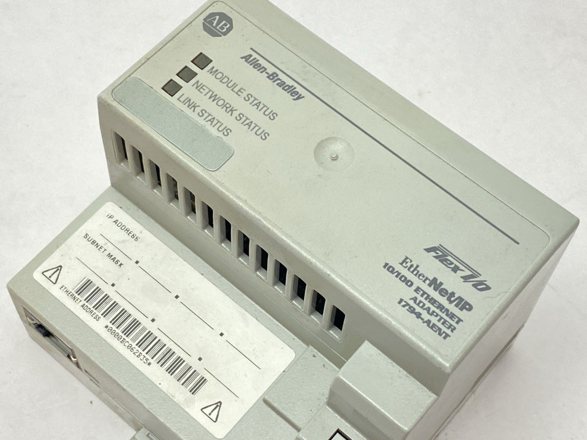 Allen Bradley 1794-AENT Ser A FLEX I/O Single Port EtherNet/IP Adapter Module - Maverick Industrial Sales