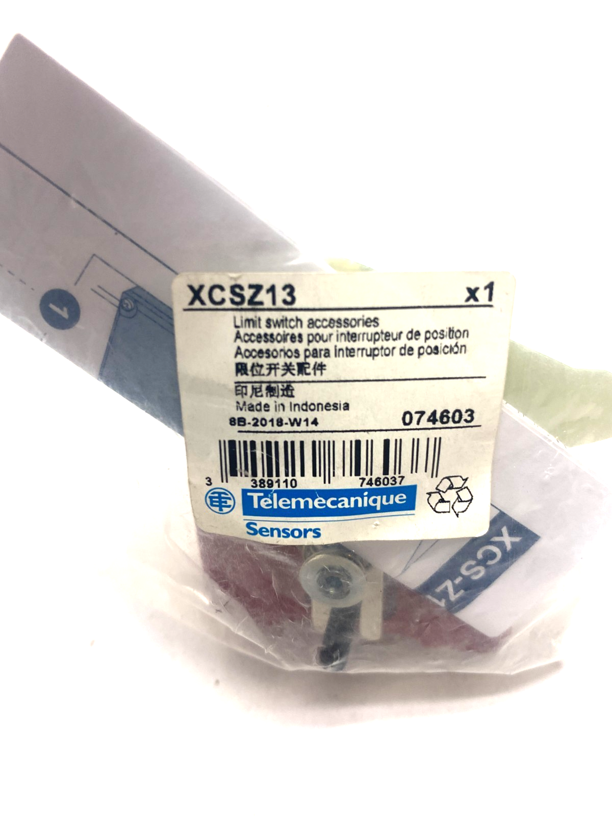 Telemecanique XCSZ13 Pivoting Actuator Key - Maverick Industrial Sales