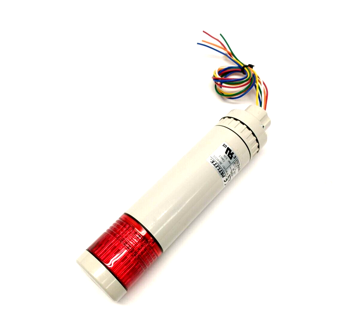 Patlite LCE-102-R Audible Signal Tower Stack Light, Red, 24V AC/DC NO MOUNT - Maverick Industrial Sales