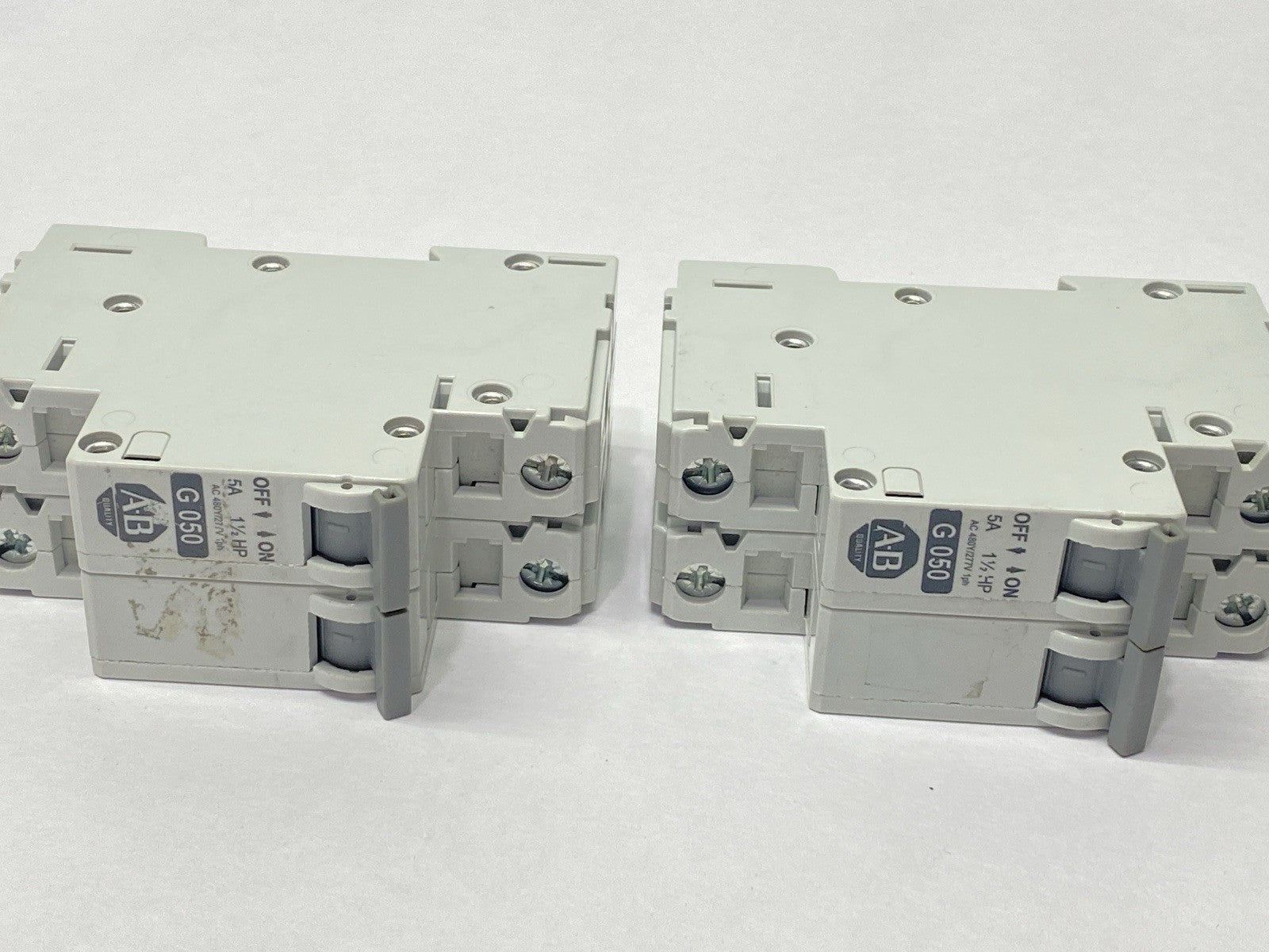 Allen Bradley 1492-CB2G050 Circuit Breaker 2-Pole 5A 480Y/277V 1.5HP LOT OF 2 - Maverick Industrial Sales
