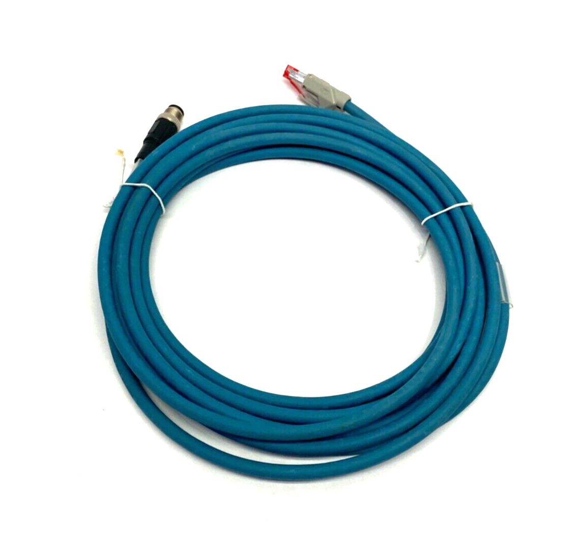 Bosch Rexroth 3842410117 Ethernet Data Transfer Cable M12 to RJ45 5m Length - Maverick Industrial Sales
