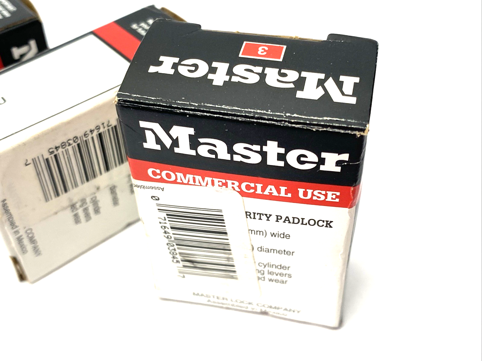 Master Lock 3BLU Blue Laminated Steel Safety Padlock, 1-9/16in (40mm) LOT OF 3 - Maverick Industrial Sales