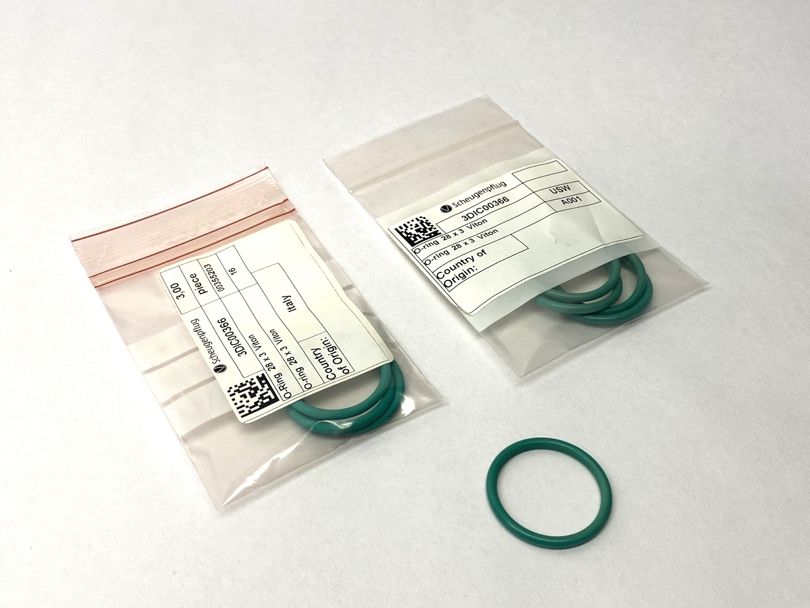 Scheugenpflug 3DIC00366 O-Ring 28mm X 3mm Viton LOT OF 9 - Maverick Industrial Sales