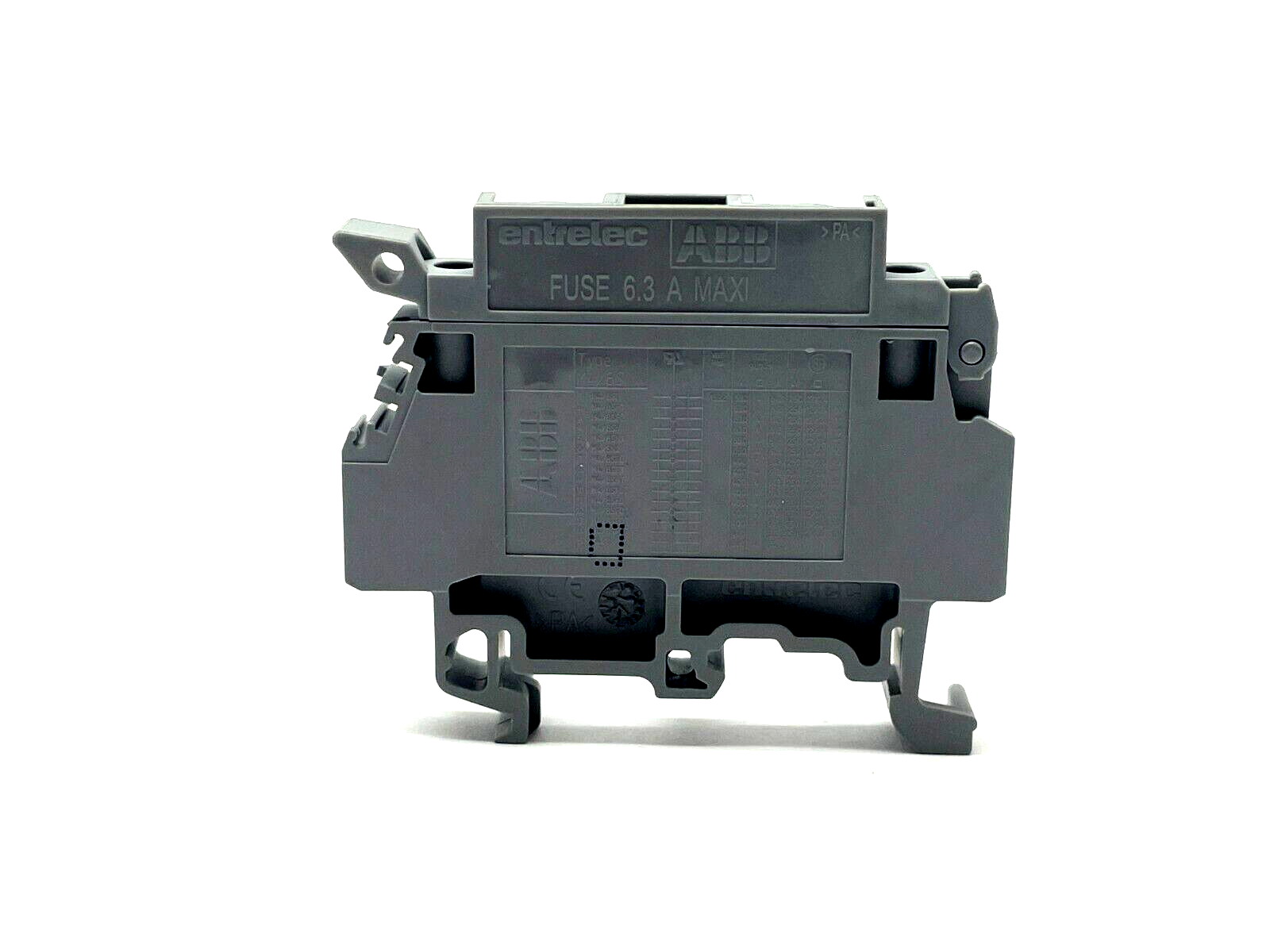 ABB Entrelec M4/8.SF Fused Terminal Blocks Gray 10A 1SNA115657R2500 LOT OF 2 - Maverick Industrial Sales