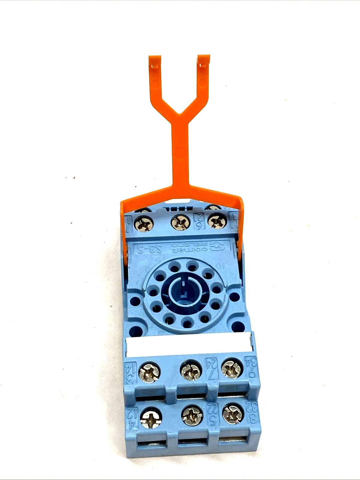 Comat Releco S3-S Relay Socket, 10A 250V DIN Rail Screw Terminal LOT OF 2 - Maverick Industrial Sales