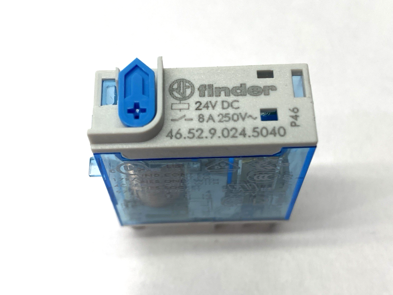 Finder 46.52.9.024.5040 Miniature Industrial Relay 24VDC 8A - Maverick Industrial Sales