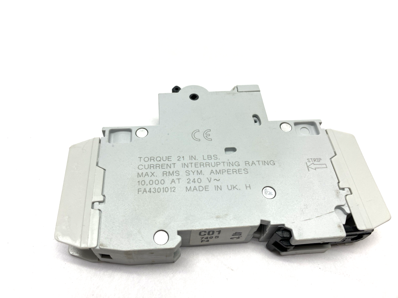 Cutler Hammer WMTC1001 240V Breaker, Din Rail Mount 1A - Maverick Industrial Sales