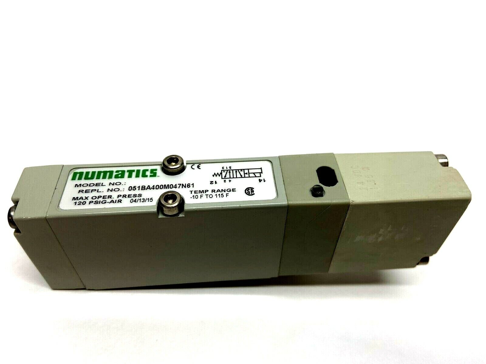 Asco Numatics 051BA400M047N61 Solenoid Valve 2 Position 24VDC - Maverick Industrial Sales