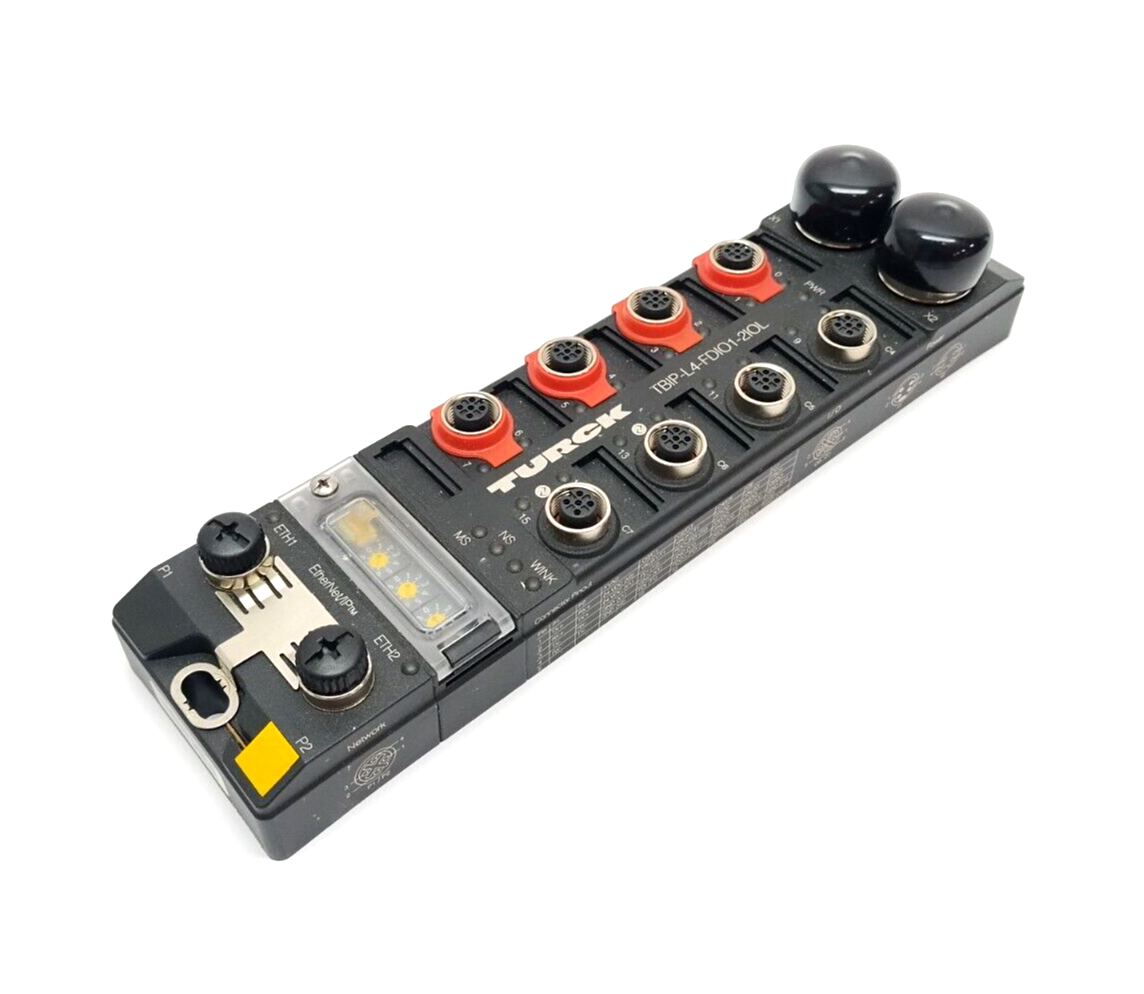 Turck TBIP-L4-FDIO1-2IOL IO-Link, EtherNet/IP & CIP Block Module 100000360 - Maverick Industrial Sales