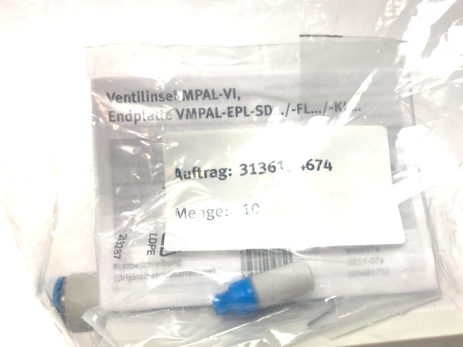 Festo 34P-MS6-SFEJBGABBCCD-UAETSBU-3K Configured Valve Manifold 569926 - Maverick Industrial Sales