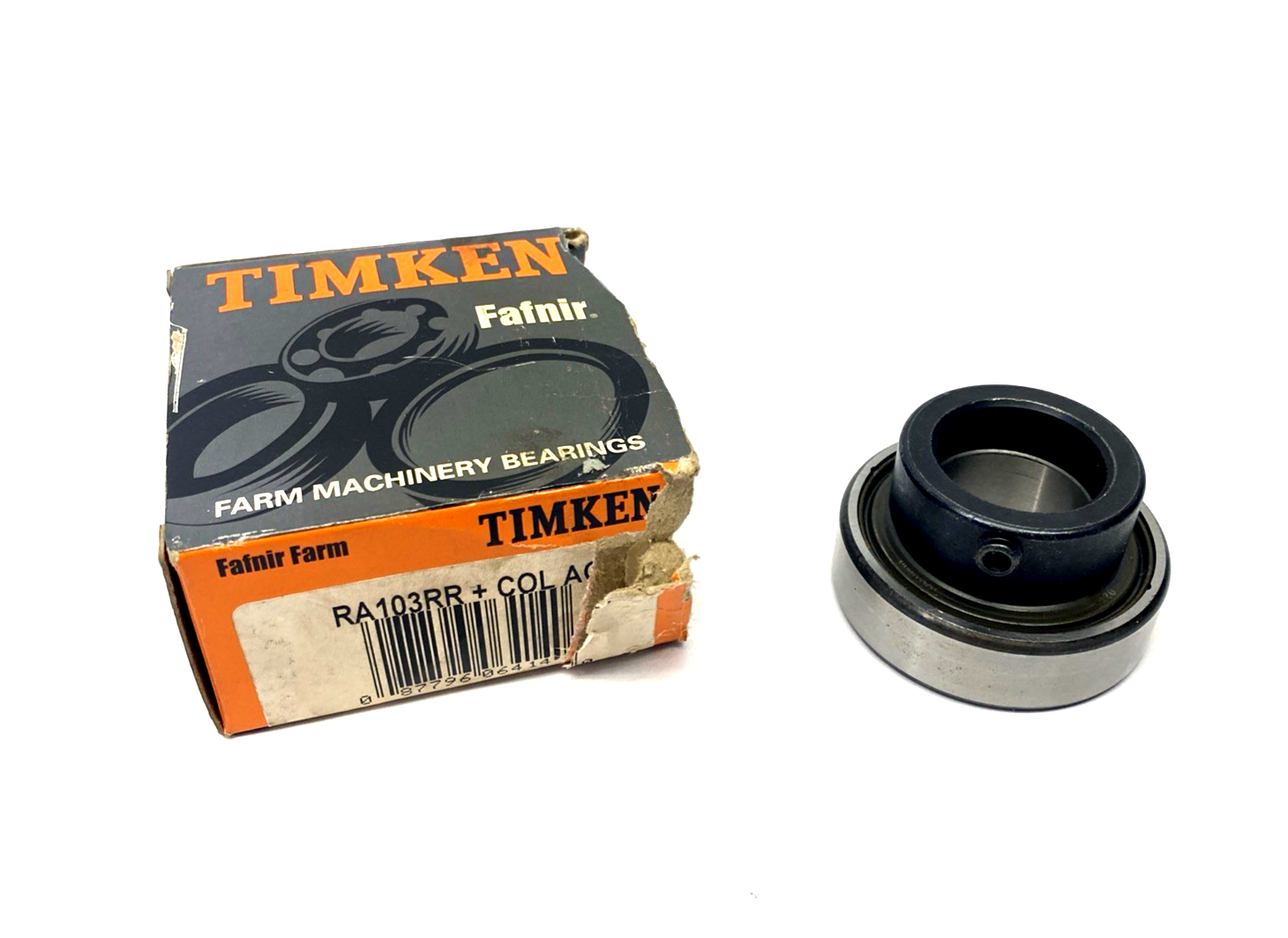 RA103RR | Timken Eccentric Locking Collar Ball Bearing 1-3/16" Shaft Size 62mm OD - New – Open box - Maverick Industrial Sales