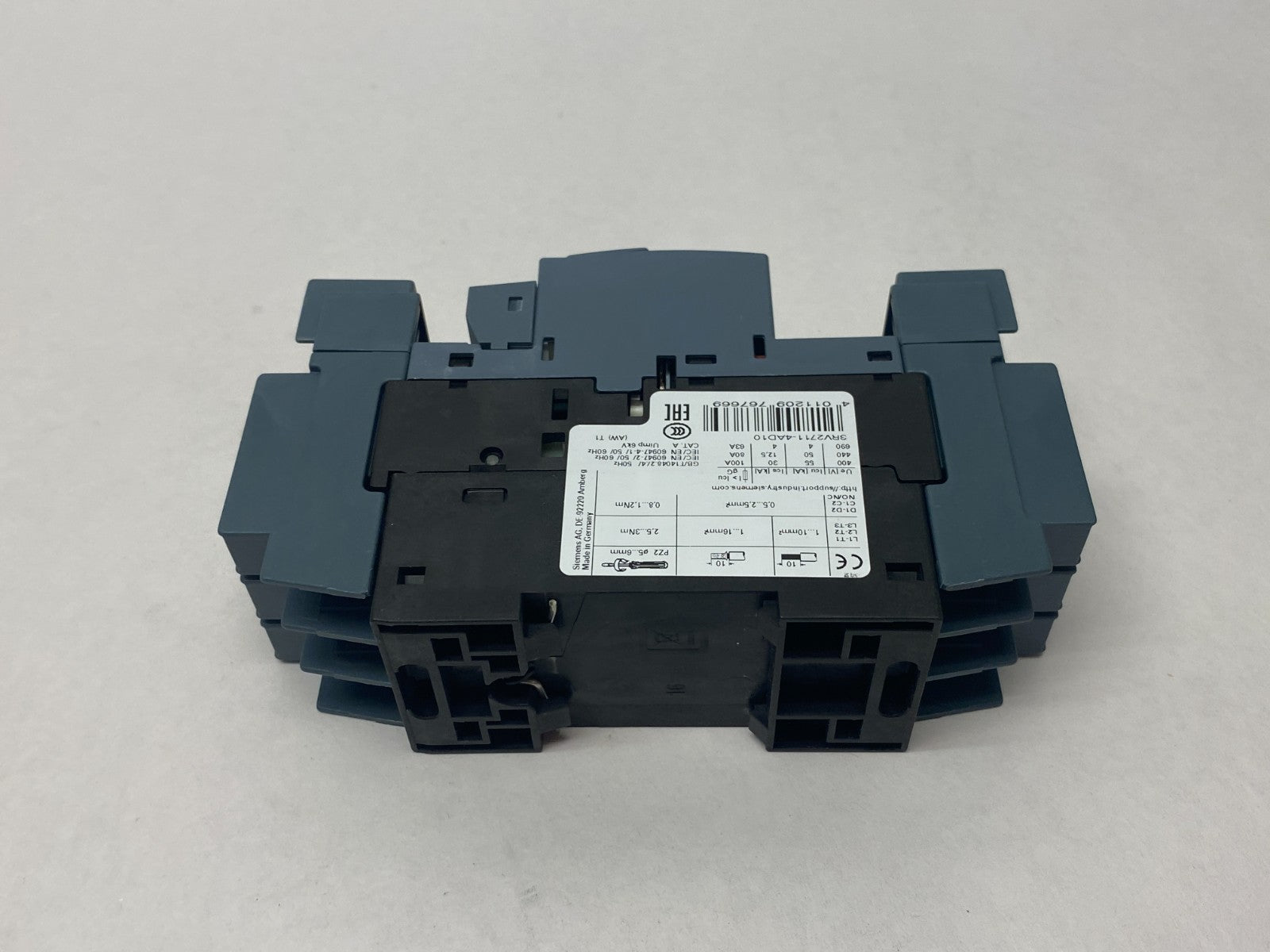 Siemens 3RV2711-4AD10 SIRIUS Motor Starter Circuit Breaker Frame Size S00 - Maverick Industrial Sales