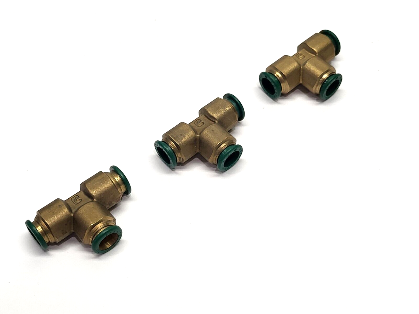 Parker Prestolok Push to Connect Brass Union Tee 1/2" LOT OF 3 - Maverick Industrial Sales